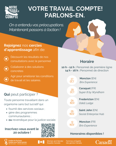 Affiche promo des cercles d&#039;apprentissage